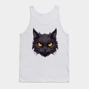 Black cat Tank Top